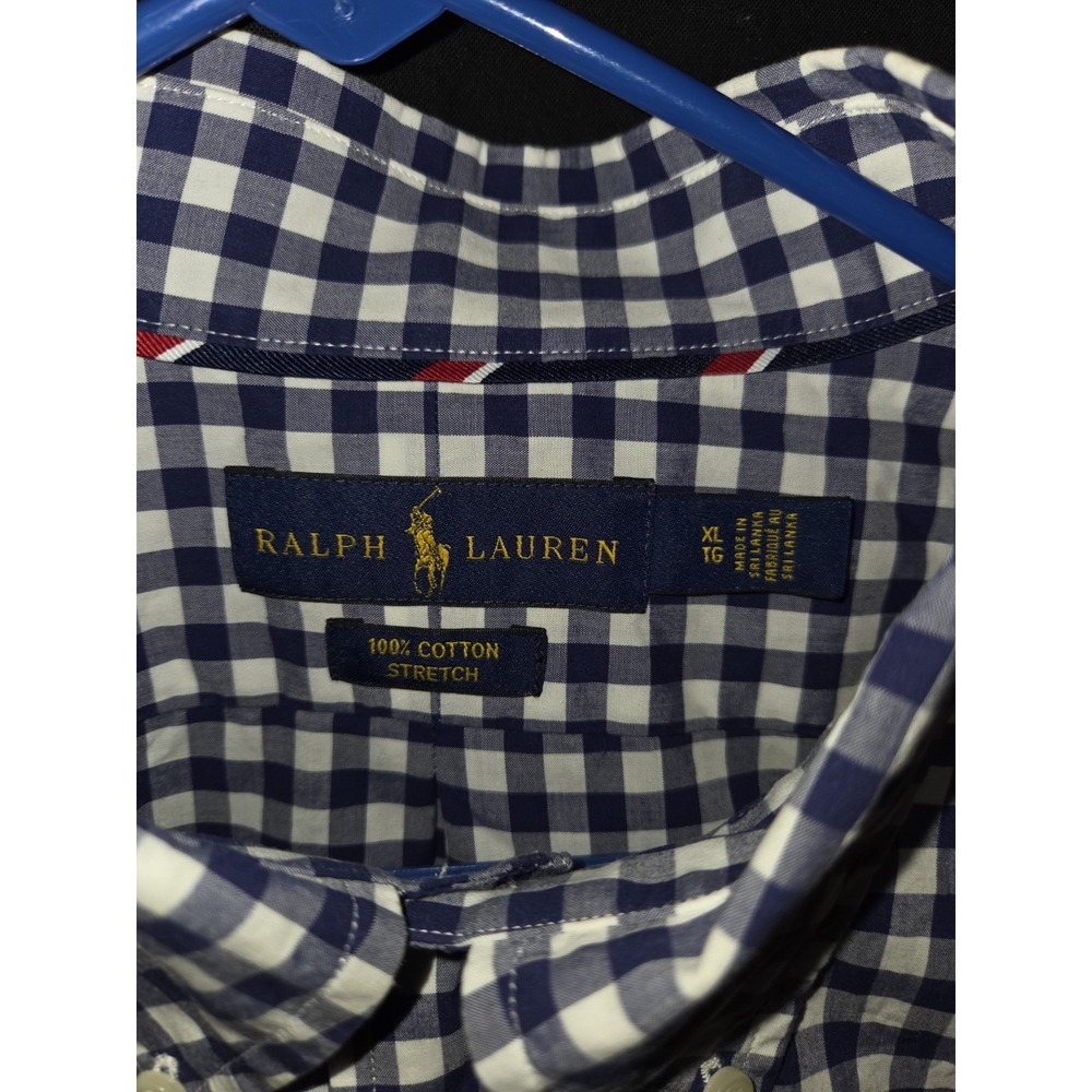 Polo Ralph Lauren Shirt Mens XL Blue Button Up Performance Stretch Casual Preppy - Picture 4 of 7
